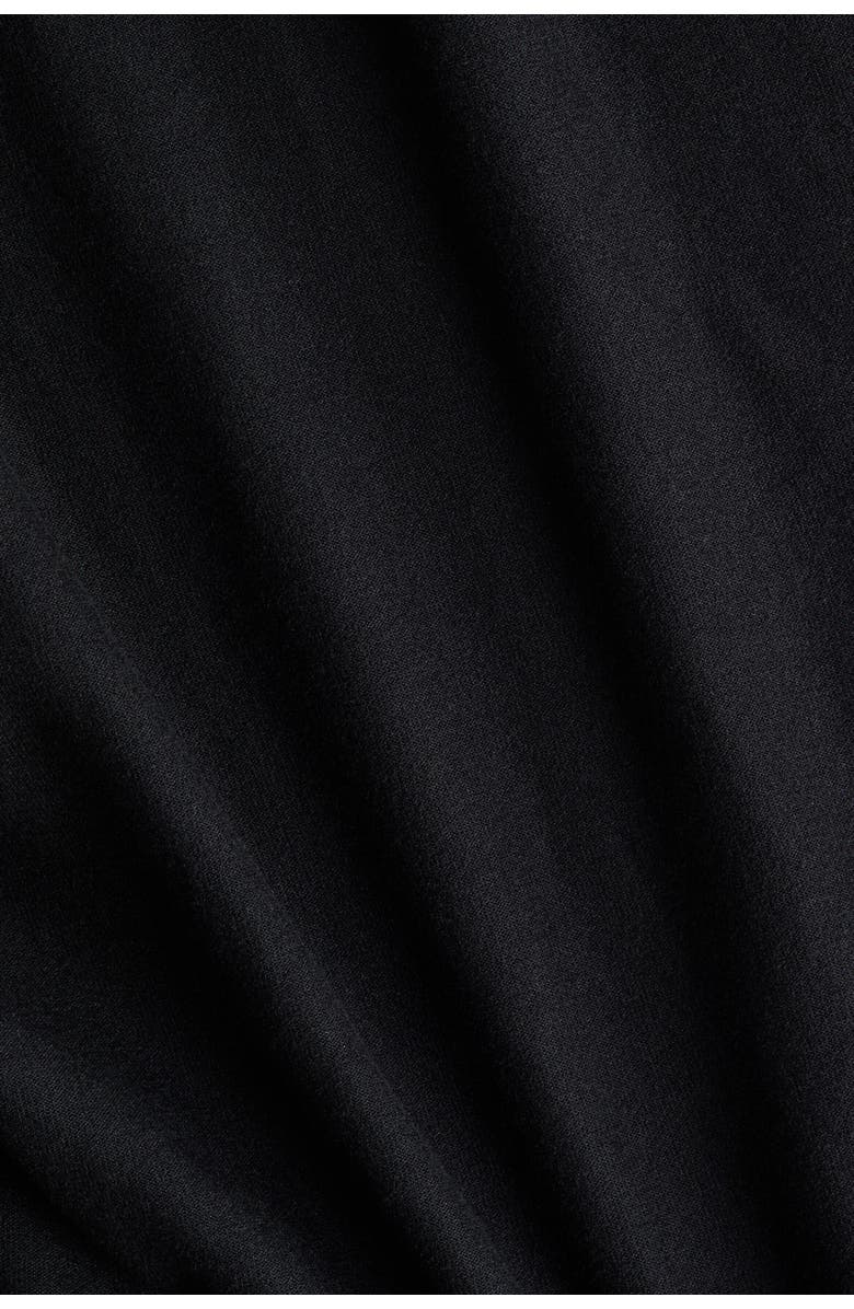 H&M Brushed Jersey Wrap Top, Alternate, color, Black