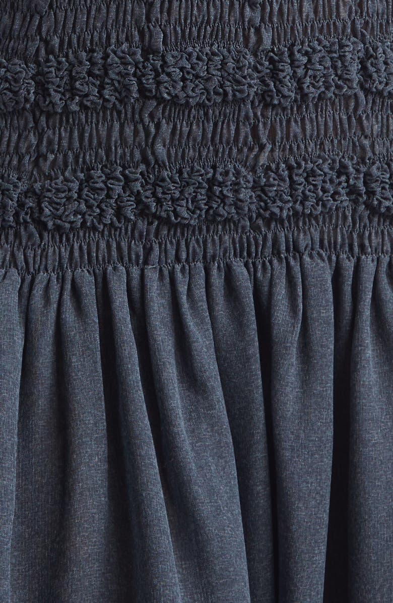 Proenza Schouler Michal Smocked Midi Dress, Alternate, color, Dark Navy