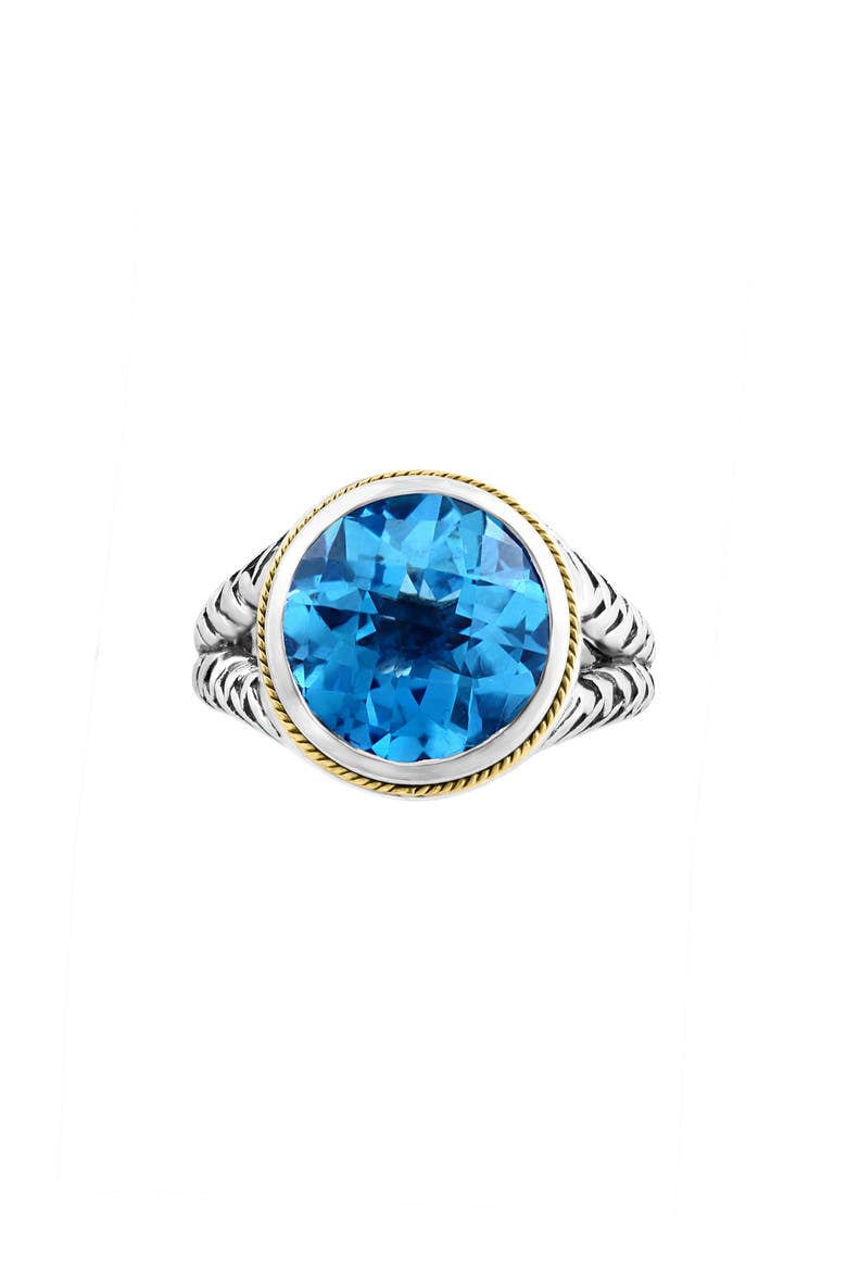 Blue Topaz Ring, Alternate, color, BLUE