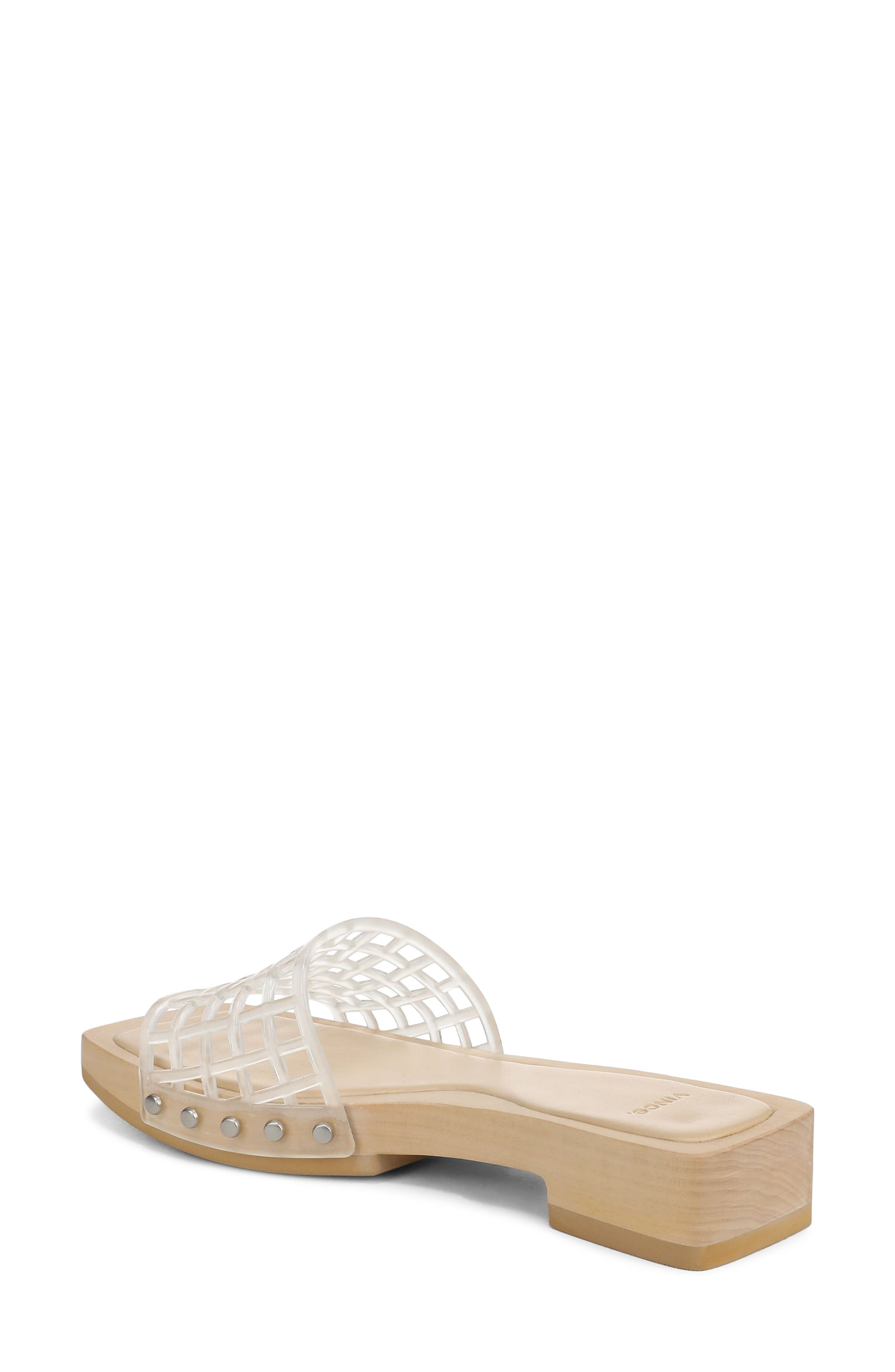Vince Barb Jelly Slide Sandal, Alternate, color, Clear