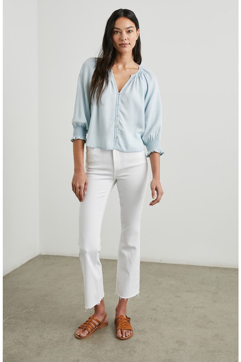 Mariah Chambray Shirt, Alternate, color, LIGHT VINTAGE