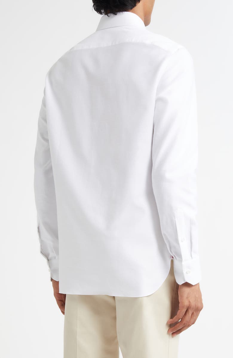 ISAIA Cotton Button-Up Shirt, Alternate, color, White 01