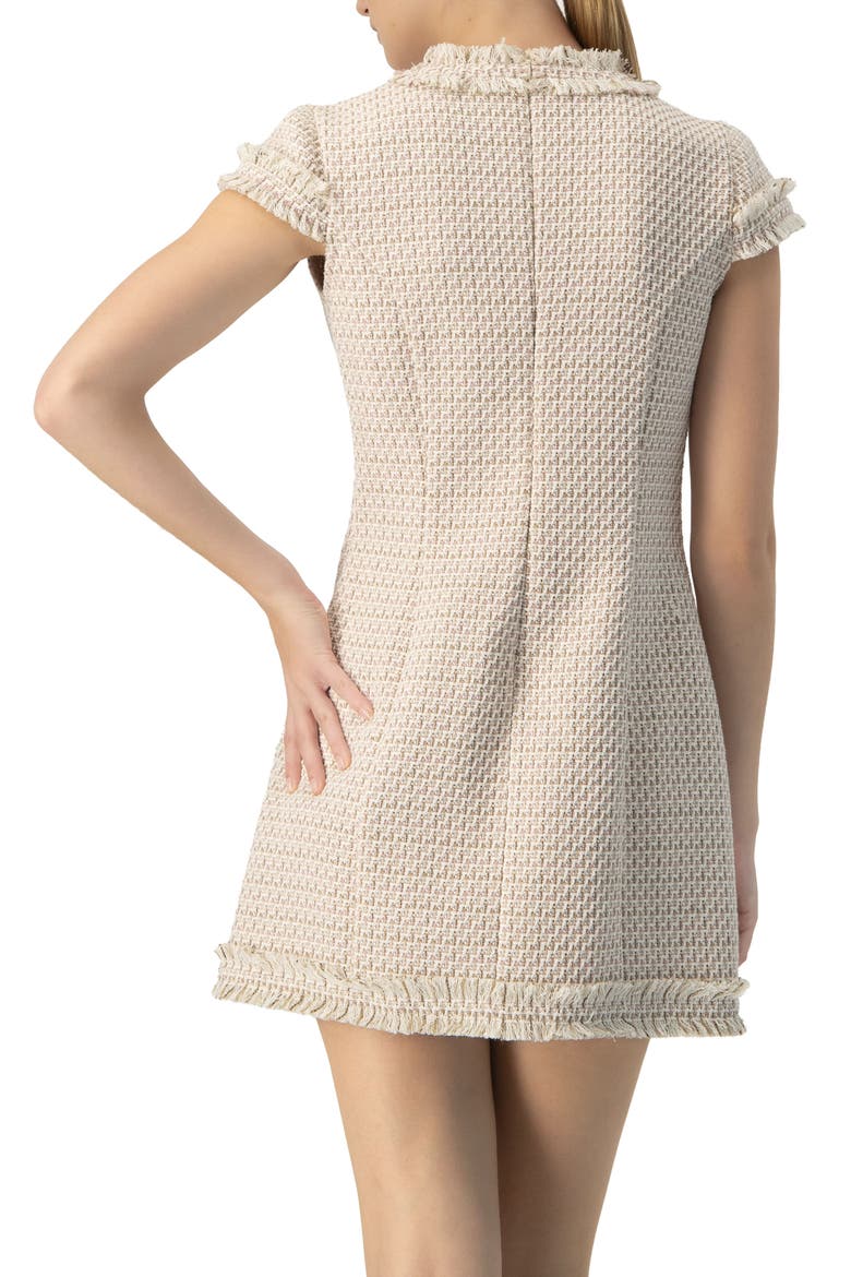Frayed Hem Short Dress, Alternate, color, Multicolor
