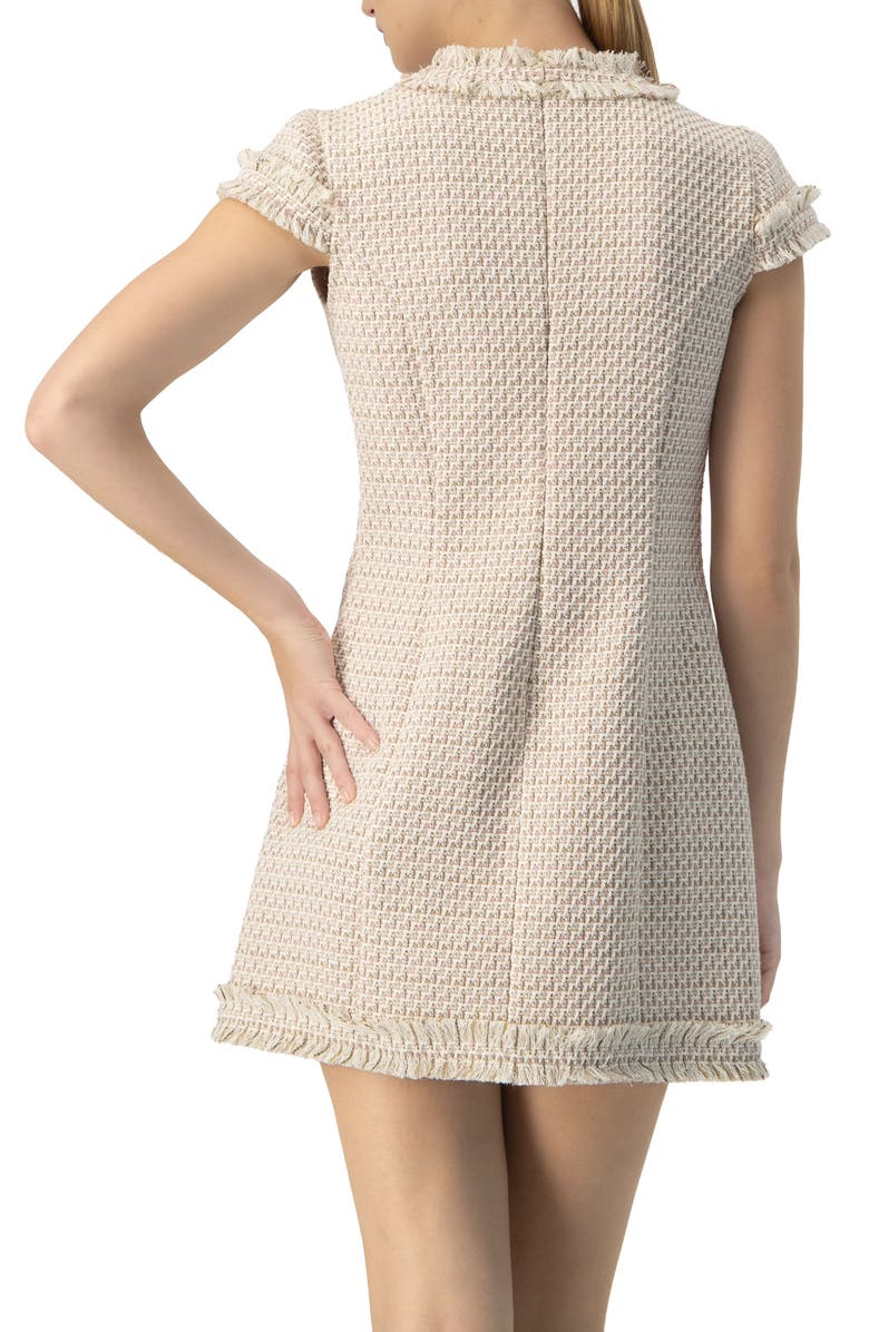 IVONNE Frayed Hem Short Dress, Alternate, color, Multicolor