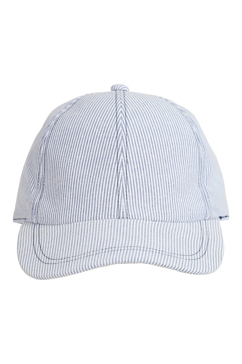 Stripe Baseball Cap, Main, color, NAVY