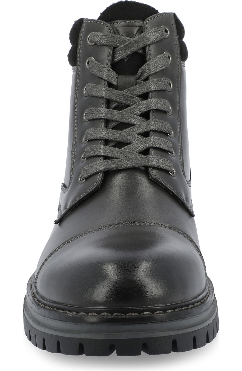 VANCE CO Fegan Cap Toe Boot, Alternate, color, Charcoal