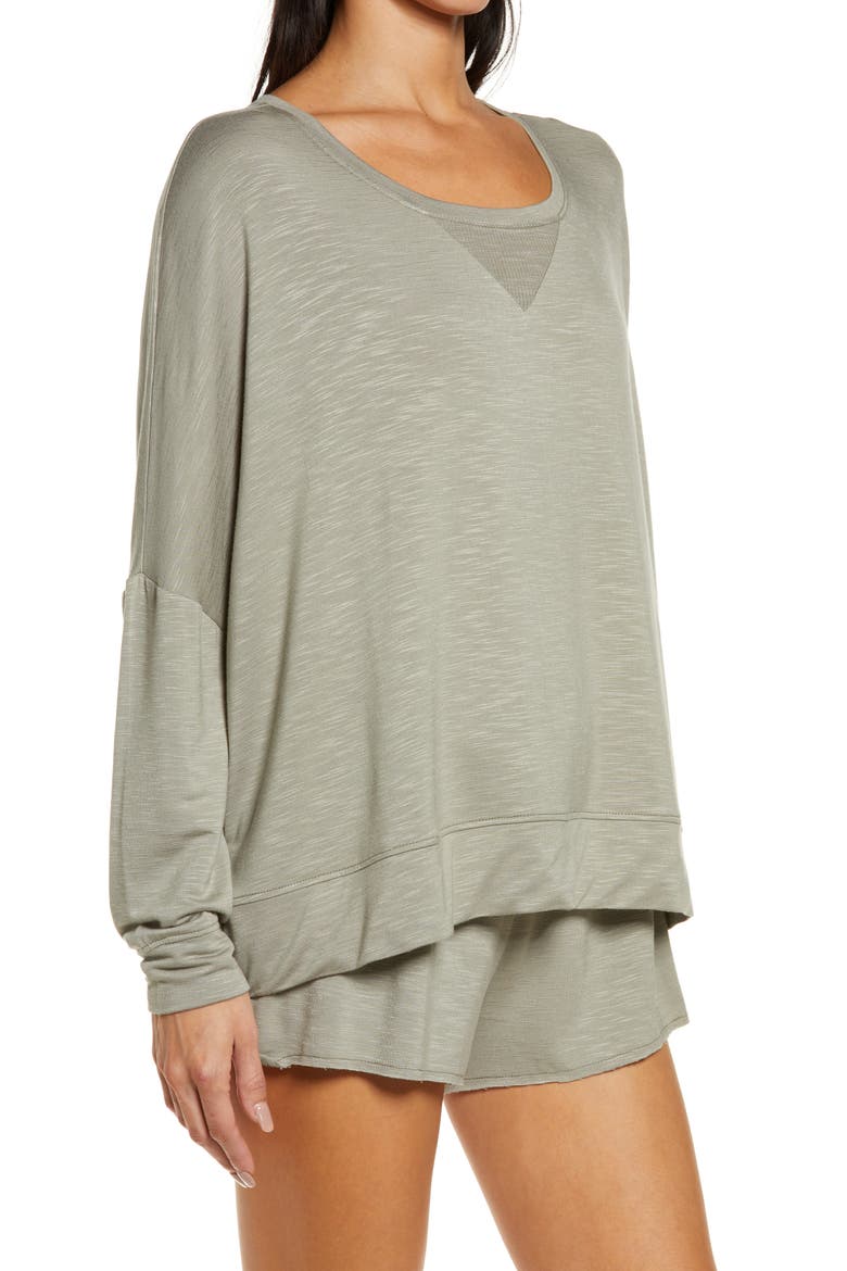 Intimates French Terry Sweatshirt, Alternate, color, TAURUS
