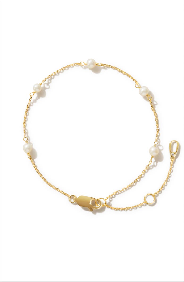 Ana Luisa Pearl Station Bracelet - Adelie, Main, color,