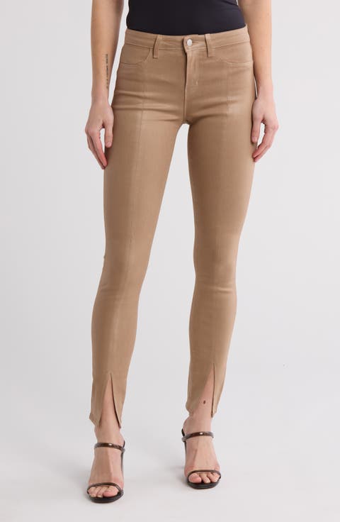 Jyothi High Waist Split Ankle Skinny Jeans