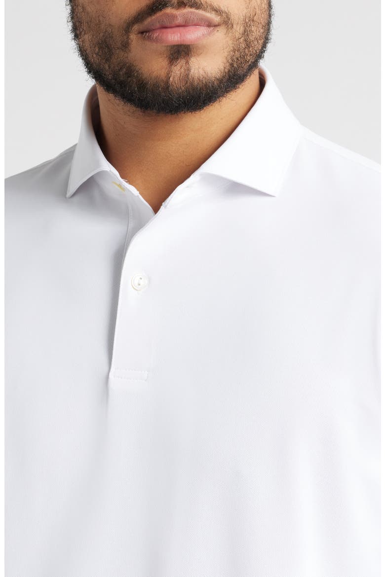 Soul Solid Performance Mesh Golf Polo, Alternate, color, WHITE