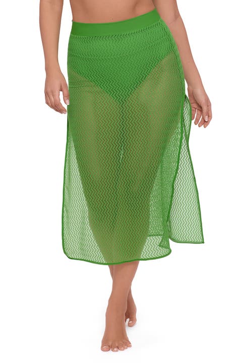 Side Slit Crochet Coverup Skirt