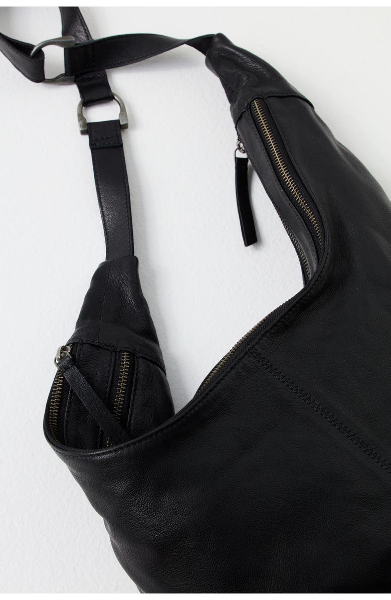 Free People Idle Hands Leather Sling Bag, Alternate, color,