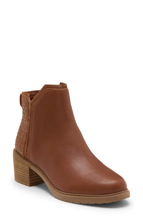 Hailey Water Resistant Leather Bootie