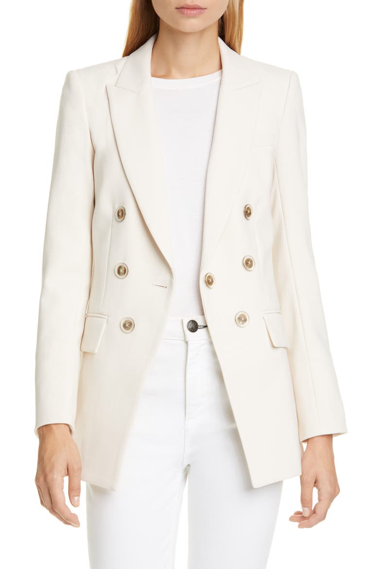 Matteo Double Breasted Dickey Jacket, Main, color, IVORY