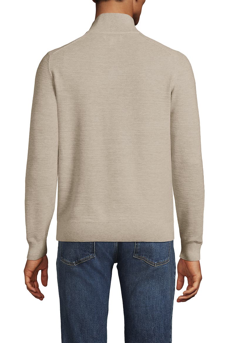 Long Sleeve Summer Weight Quarter Zip, Alternate, color, Aged Birch Heather