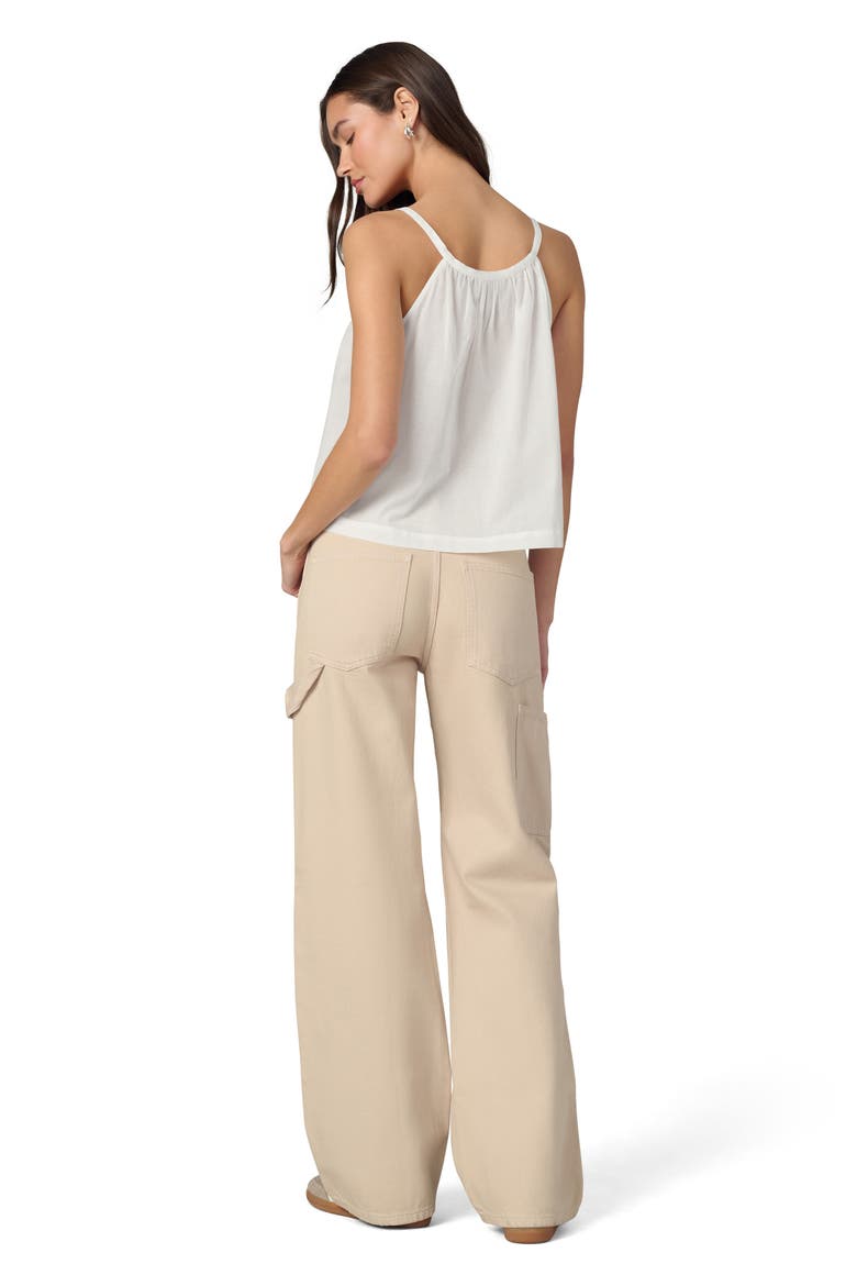 The Charlie Babydoll Tank Top, Alternate, color, WHITE