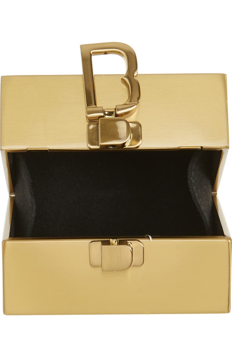 Brandon Blackwood Mini Metal Minaudière, Alternate, color,