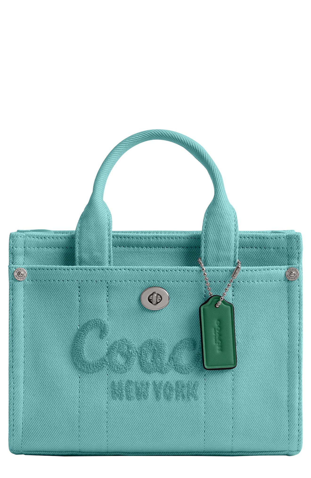 COACH Denim Cargo Tote 20, Main, color, 