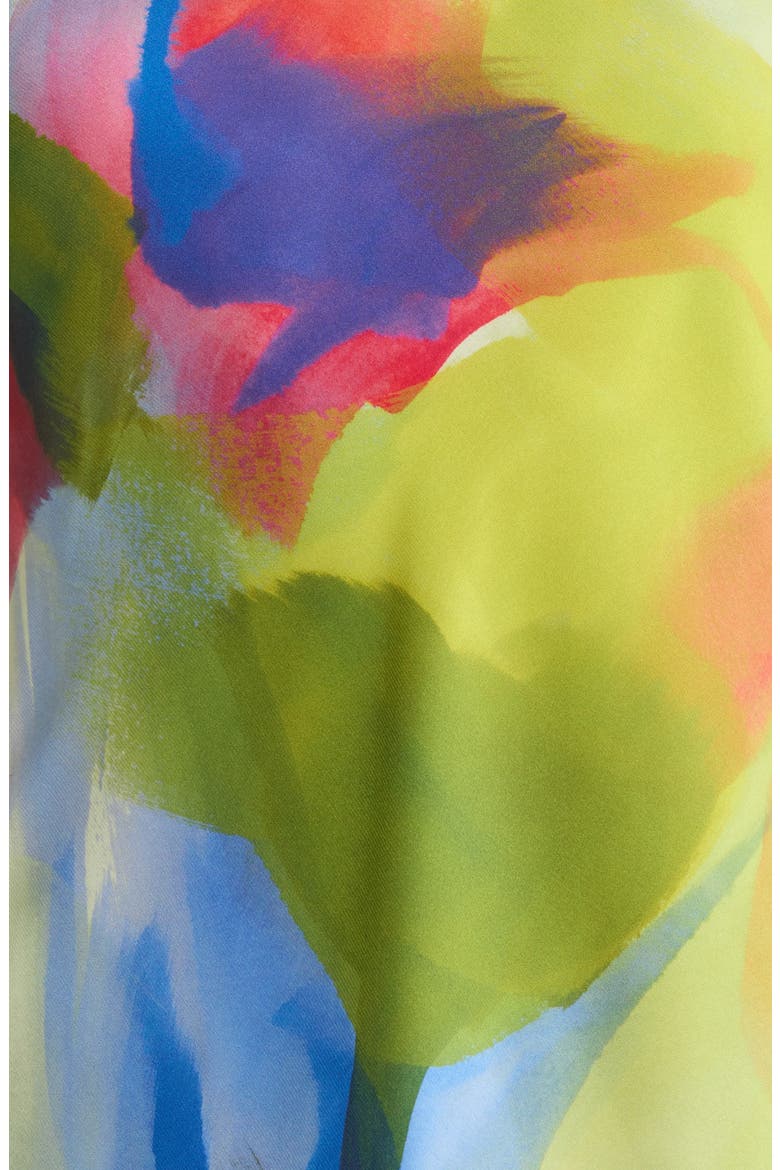 Kumo Printed Stretch Satin Chemise, Alternate, color, KUMO MULTI