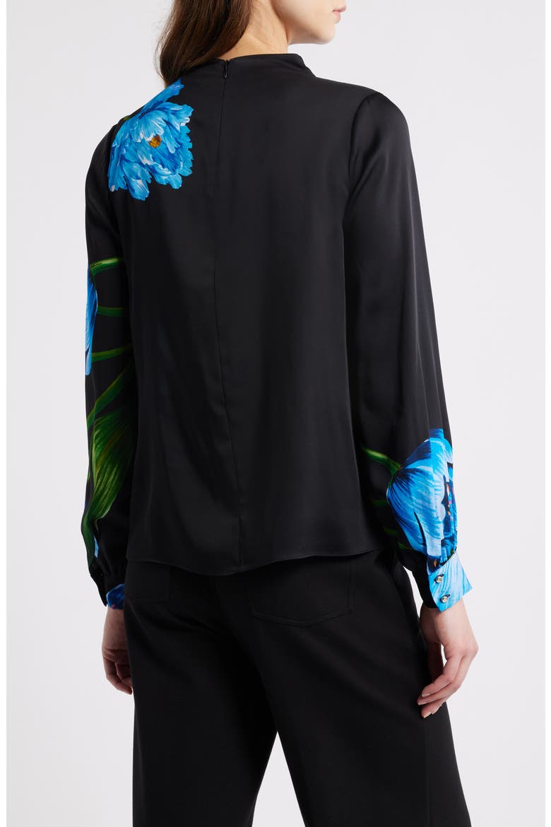 The Ember Placed Floral Silk Blend Top, Alternate, color, WILDSIDE FLORAL