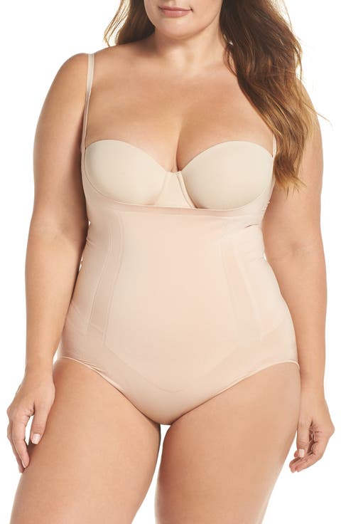 SPANXsculpt™ OnCore Open Bust Brief Bodysuit (Plus Size)