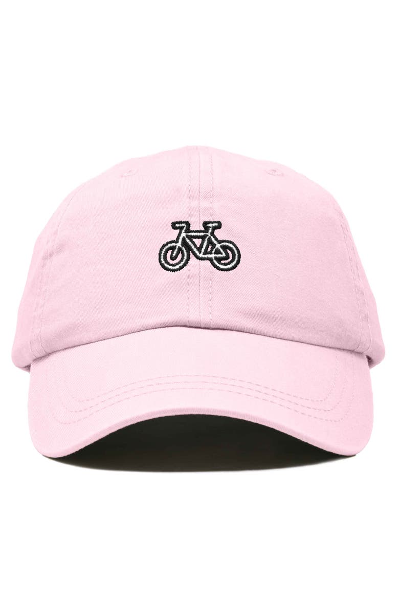 Bike Embroidered Cycling Cap, Main, color, Washed Pink