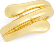 Argento Vivo Sterling Silver Swirl Bypass Ring