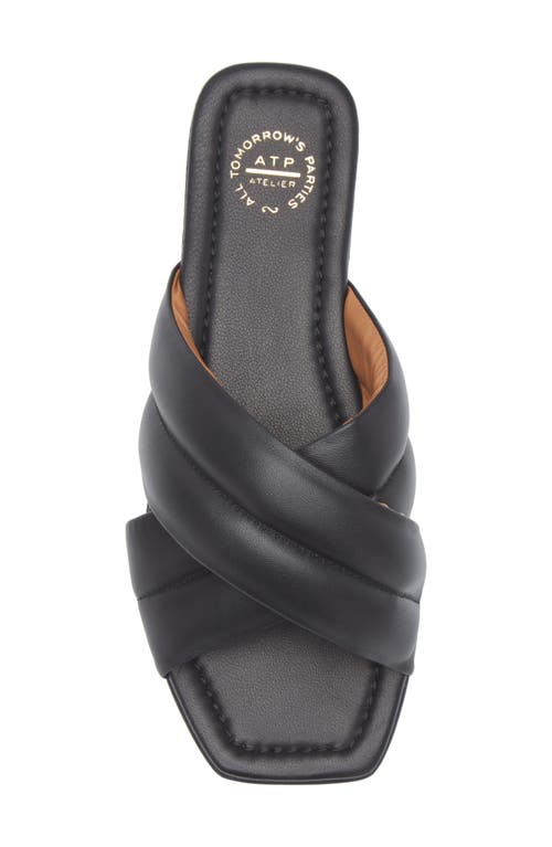 Atp Atelier Cotti Slide Sandal In Black