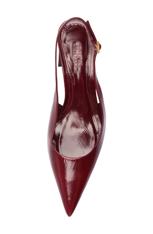 Schutz Rhonda Mid Slingback Pointed Toe Pump