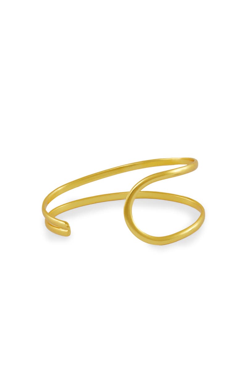 Ottoman Hands Nefeli Flow Cuff Bracelet, Main, color, Brass