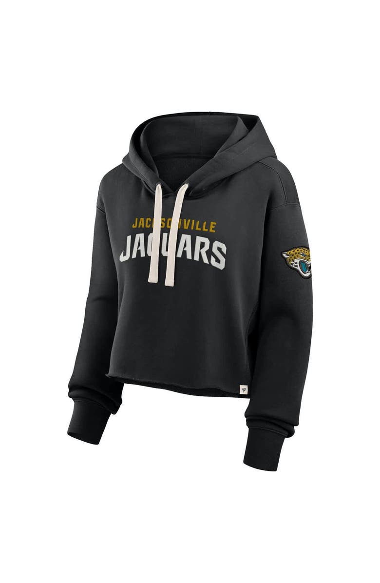 FANATICS Women's Fanatics Black Jacksonville Jaguars Oversized Hometown Heritage Cropped Hoodie, Alternate, color, Black