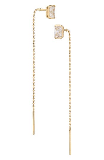 Nadri Cubic Zirconia Stud Threader Earrings