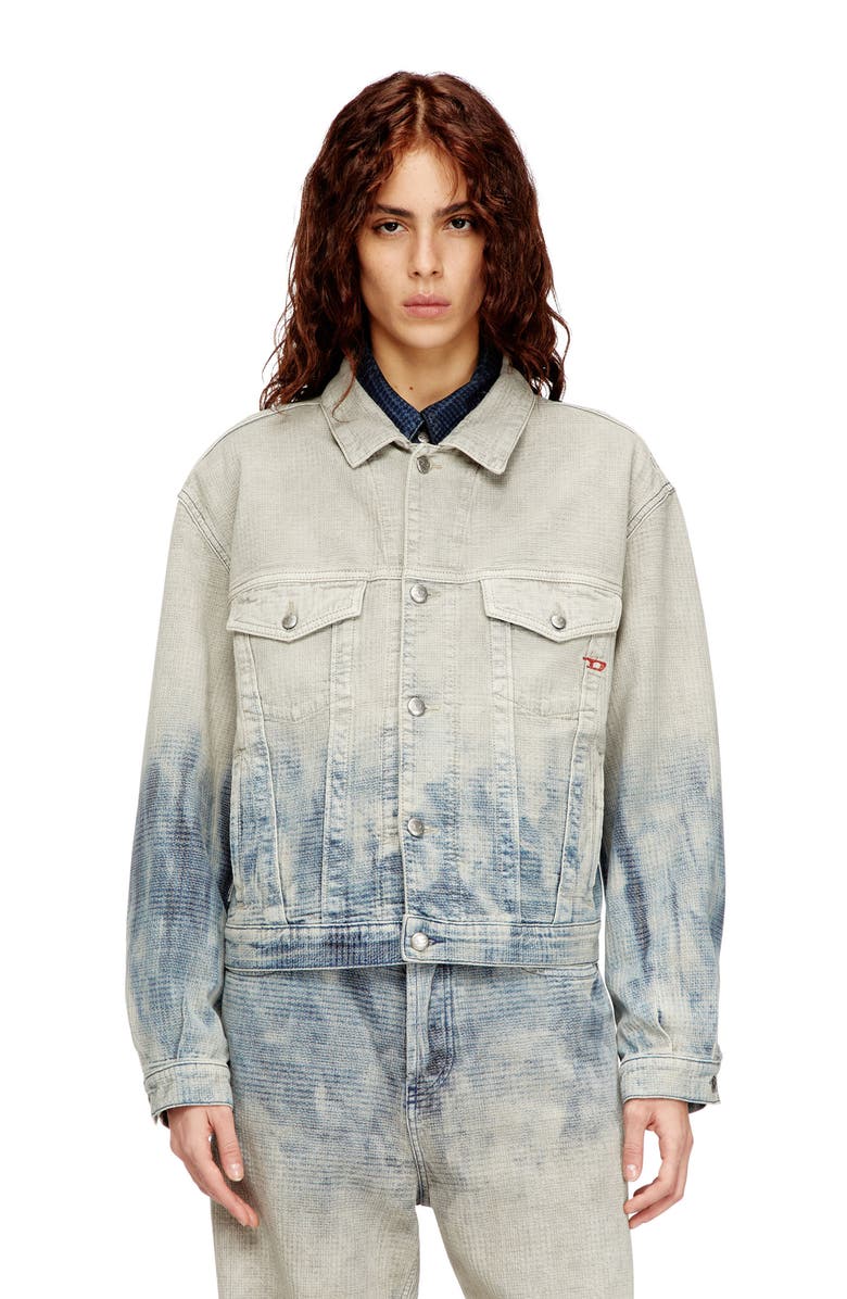 DIESEL<sup>®</sup> D-Ranger Prince of Wales Jacquard Denim Jacket, Alternate, color,