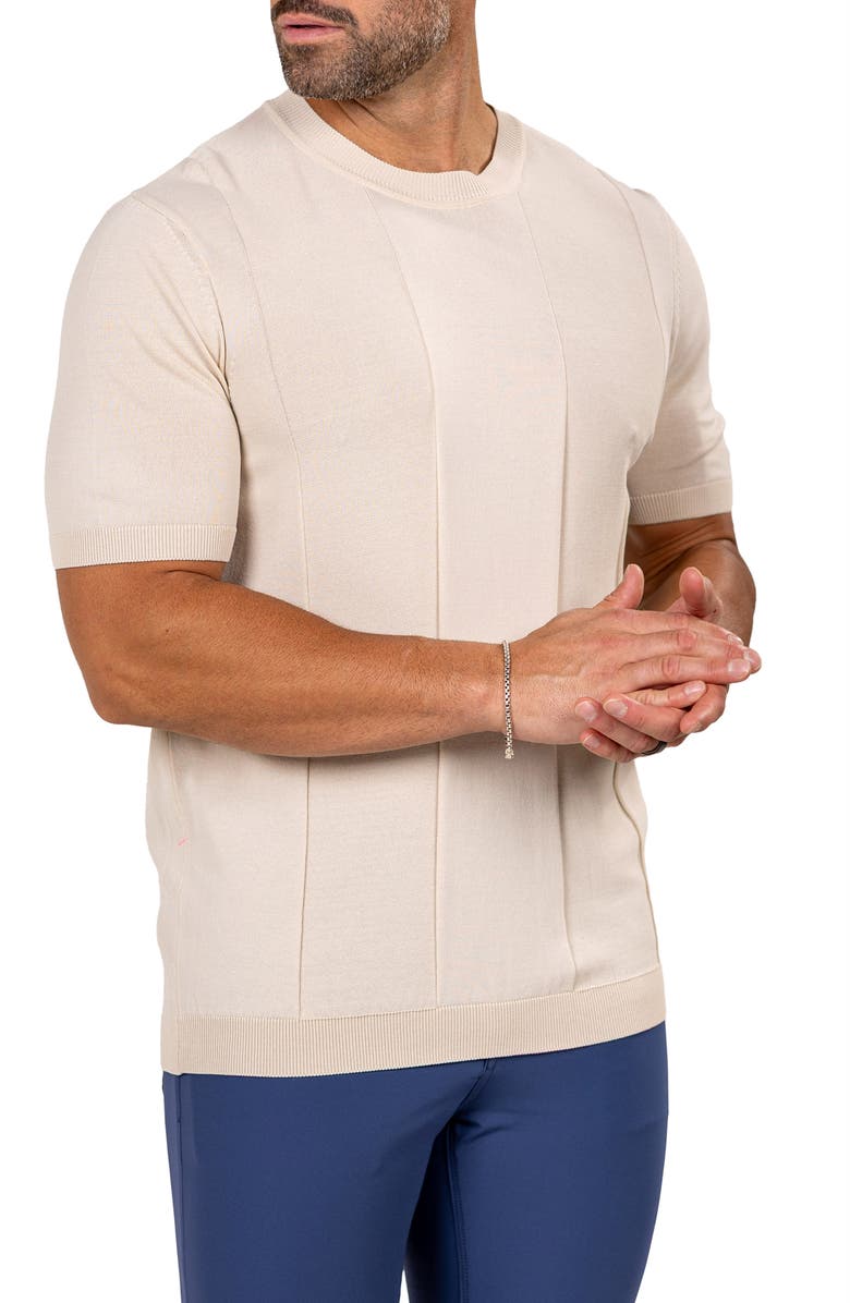 Maceoo Marthy White Crewneck, Alternate, color, Beige