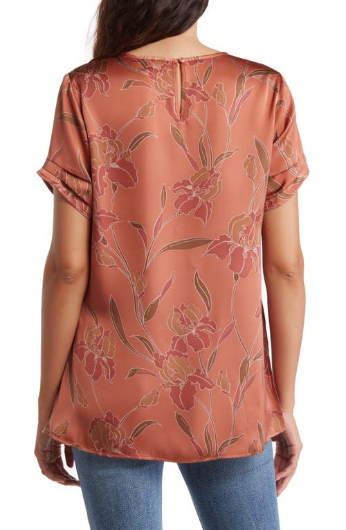 Dr2 By Daniel Rainn Pinched Sleeve Satin High/low Top