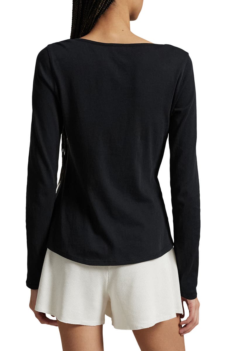 Polo Ralph Lauren Long & Lean Cotton Jersey Lounge Henley, Alternate, color, 