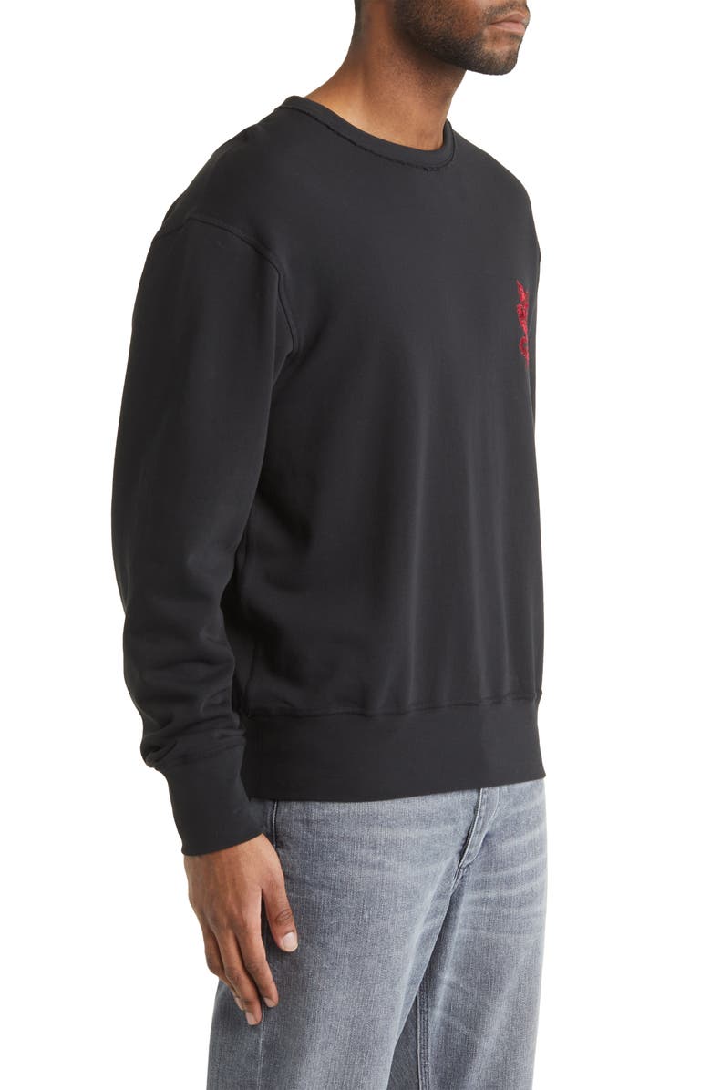 rag & bone Lunar New Year Embroidered Sweatshirt, Alternate, color, 