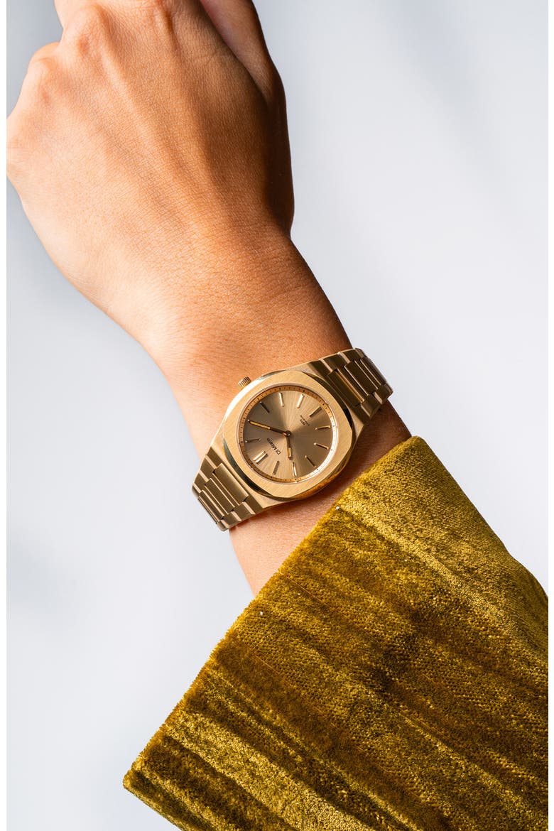 チックスマート D1 メタリックゴールド Ultra Thin Bracelet Watch, 34mm (Women) | Nordstrom