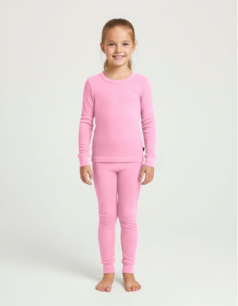 Baby Girls Soft & Cozy Thermal Long Johns 2-Piece Set
