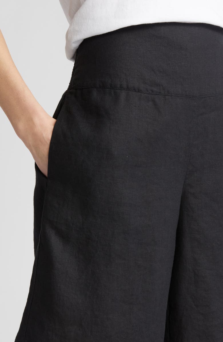 Masai Copenhagen Pinja Smocked Back Linen Shorts, Alternate, color,