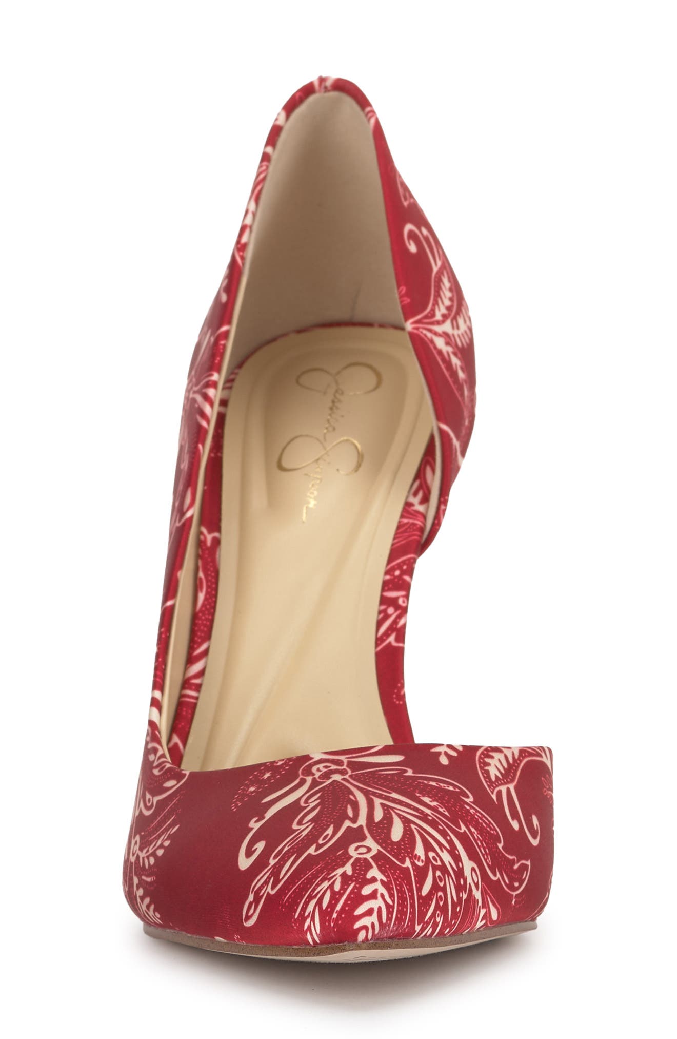 Jessica Simpson Prizma 8 Half d'Orsay Pump, Alternate, color, Red Multi