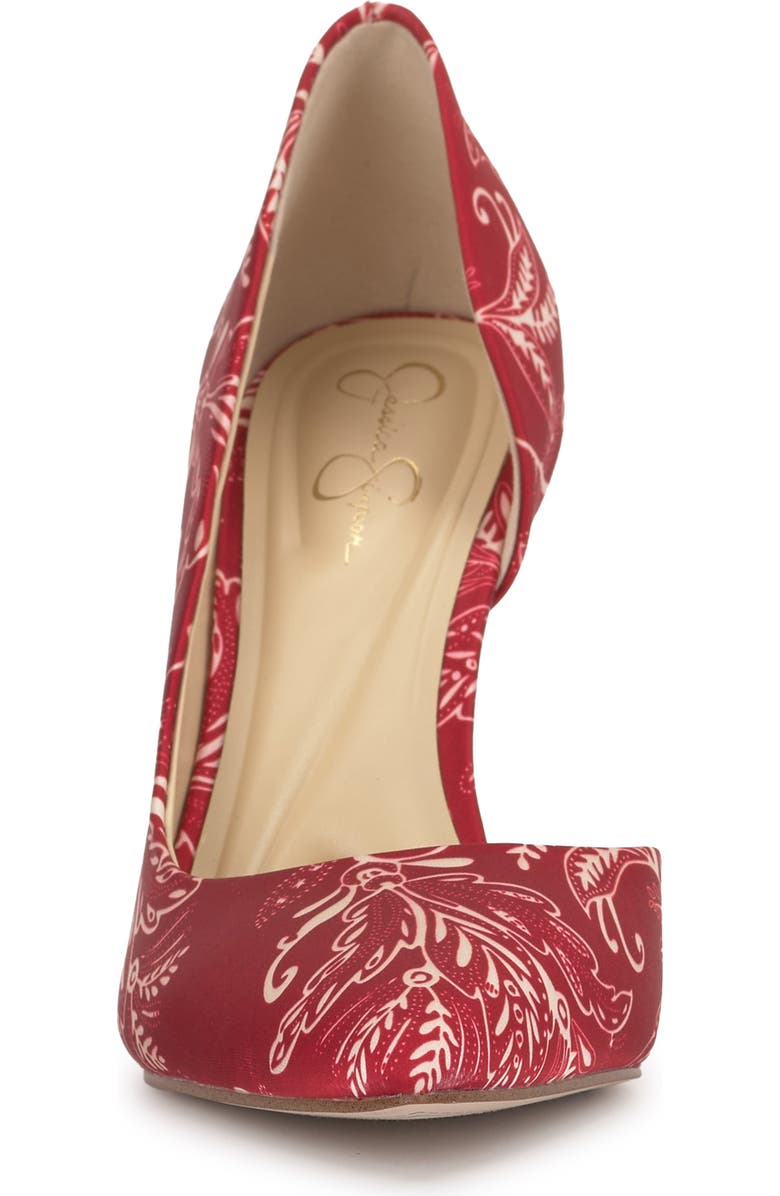 Jessica Simpson Prizma 8 Half d'Orsay Pump, Alternate, color, Red Multi