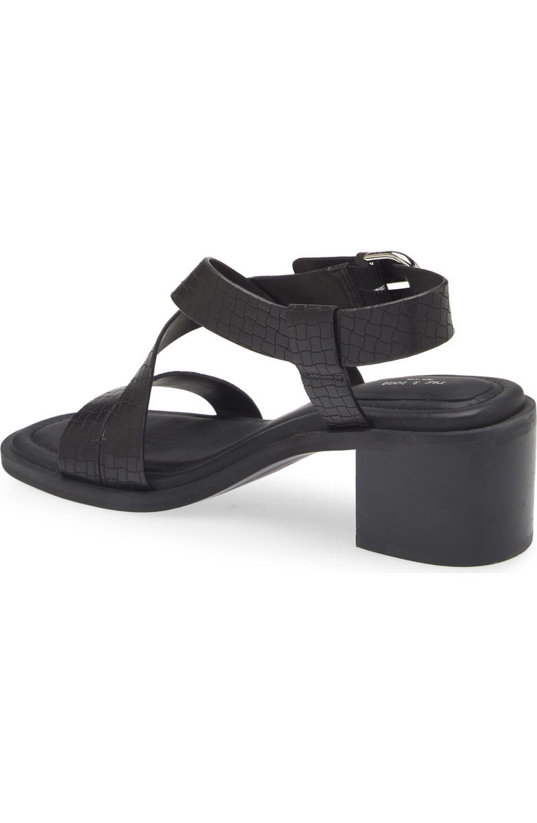 rag & bone Geo Ankle Strap Sandal, Alternate, color, Blkbktw