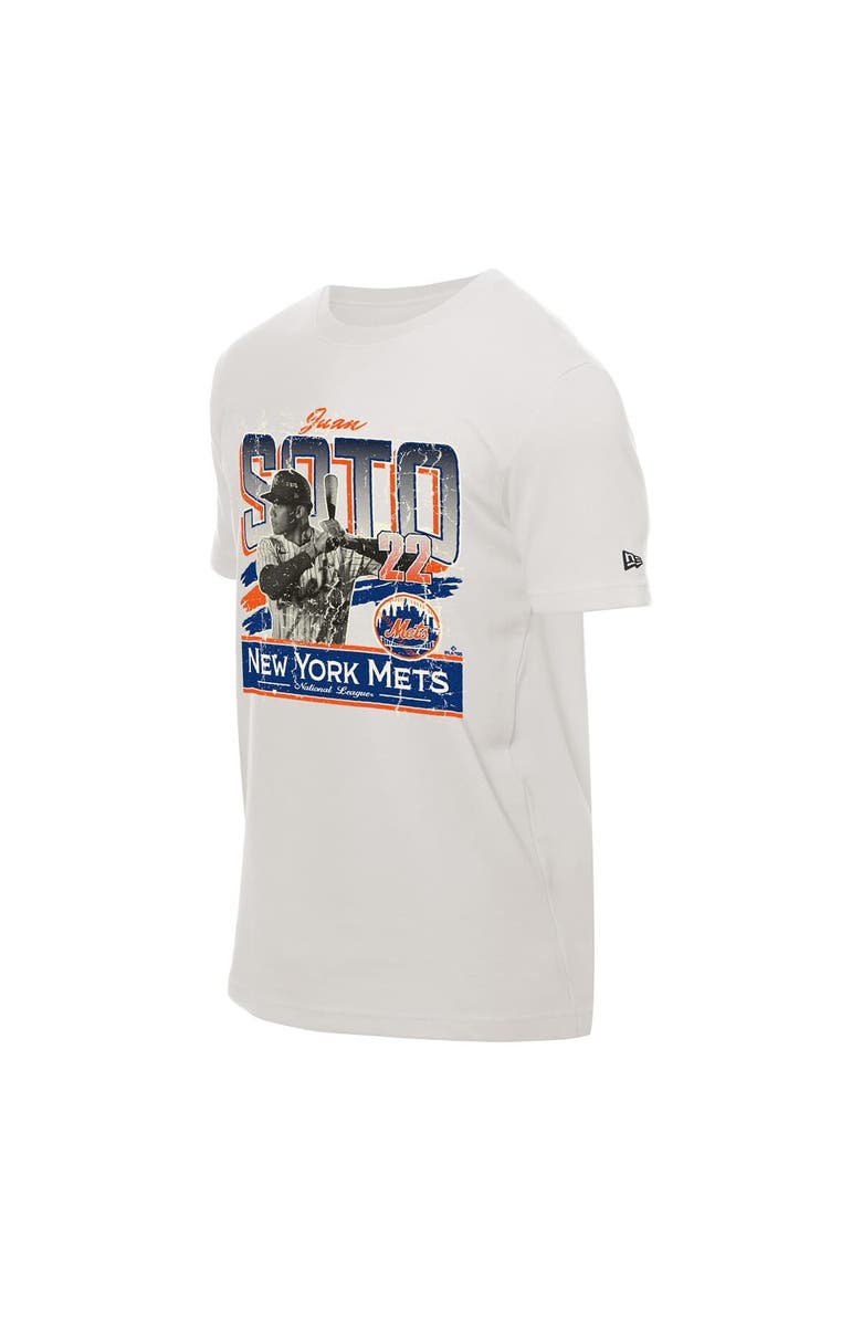 New Era Men's New Era Juan Soto Cream New York Mets Batter Up T-Shirt, Alternate, color, Cream