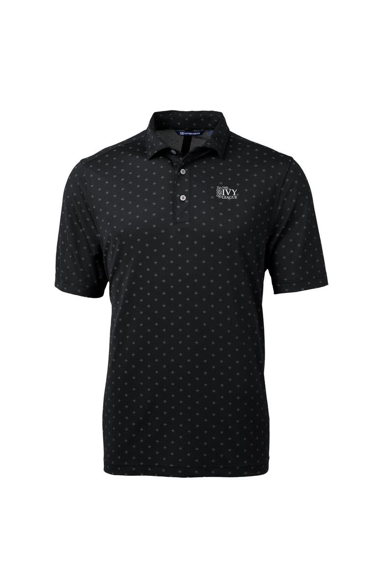 Cutter & Buck Men's Cutter & Buck  Black Ivy League DryTec Virtue Eco Pique Tile Print Recycled Polo, Alternate, color, Black