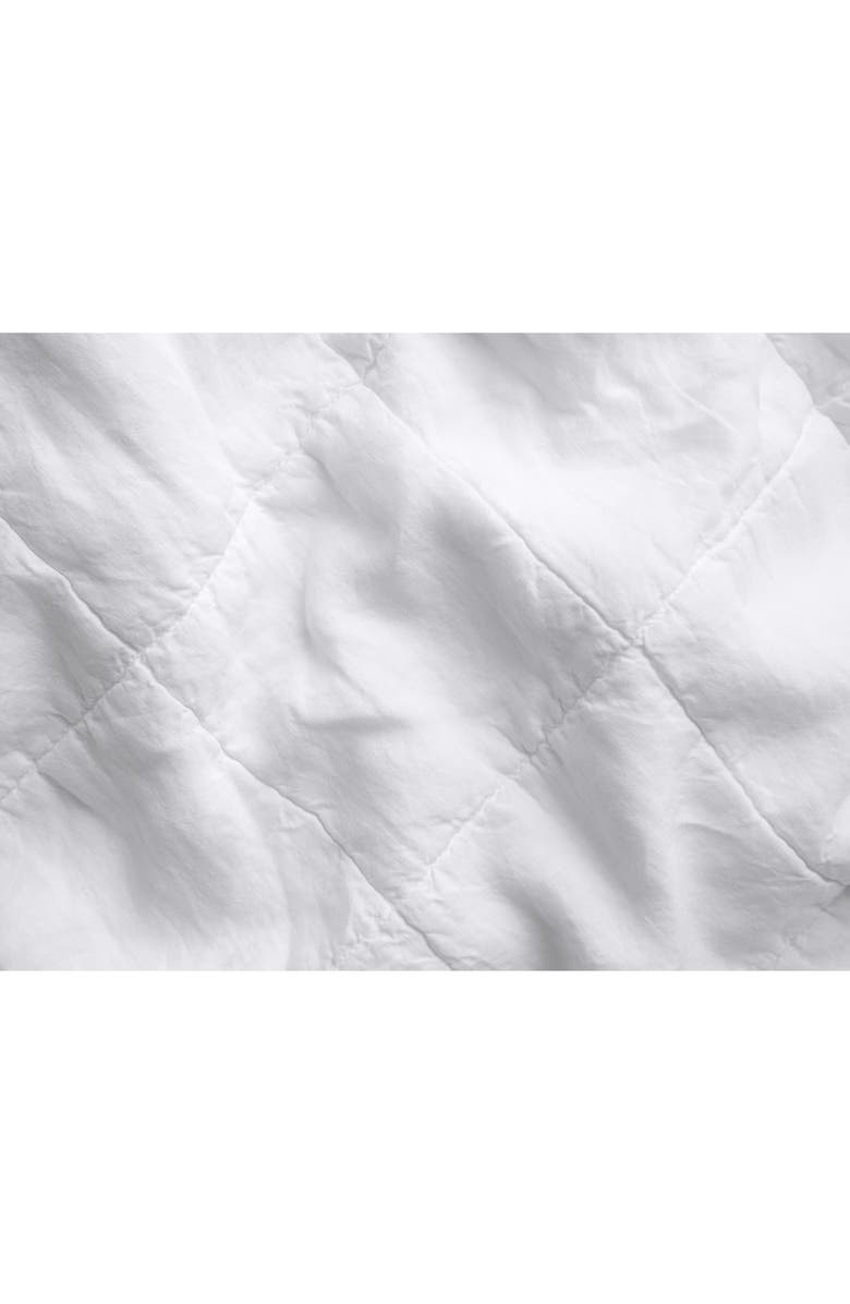 Parachute Linen Box Quilt, Alternate, color, White