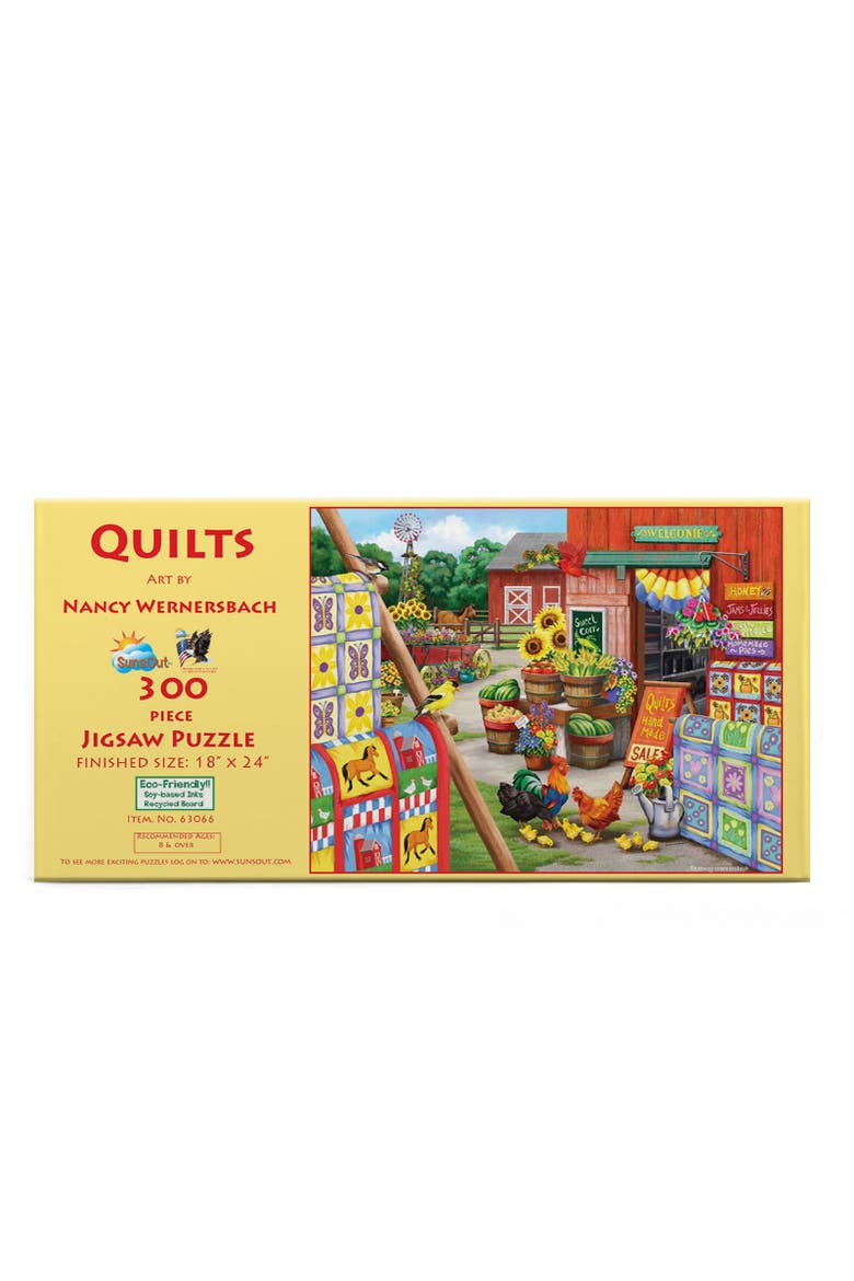 Quilts 300 piece Jigsaw Puzzle for Adults, Alternate, color, Multicolor