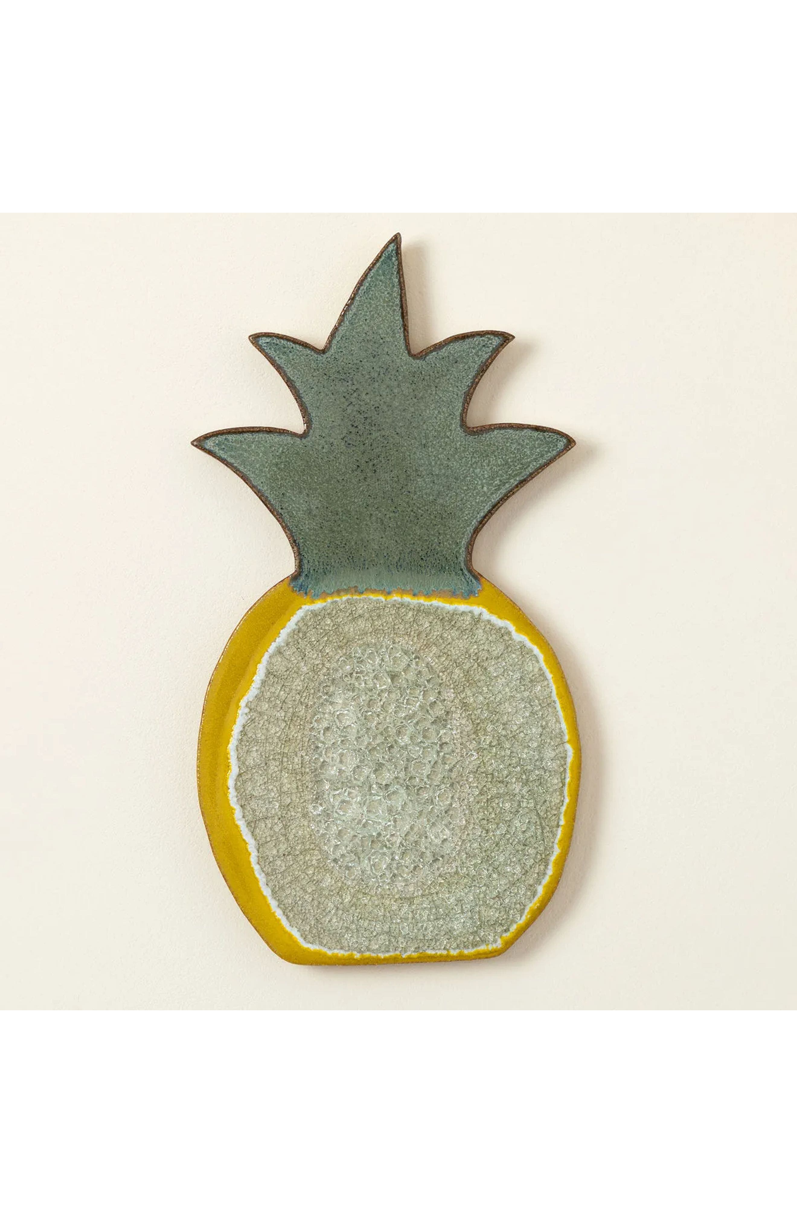 Fruitful Trivet & Server by Dock 6 Pottery in Pineapple Yellow 