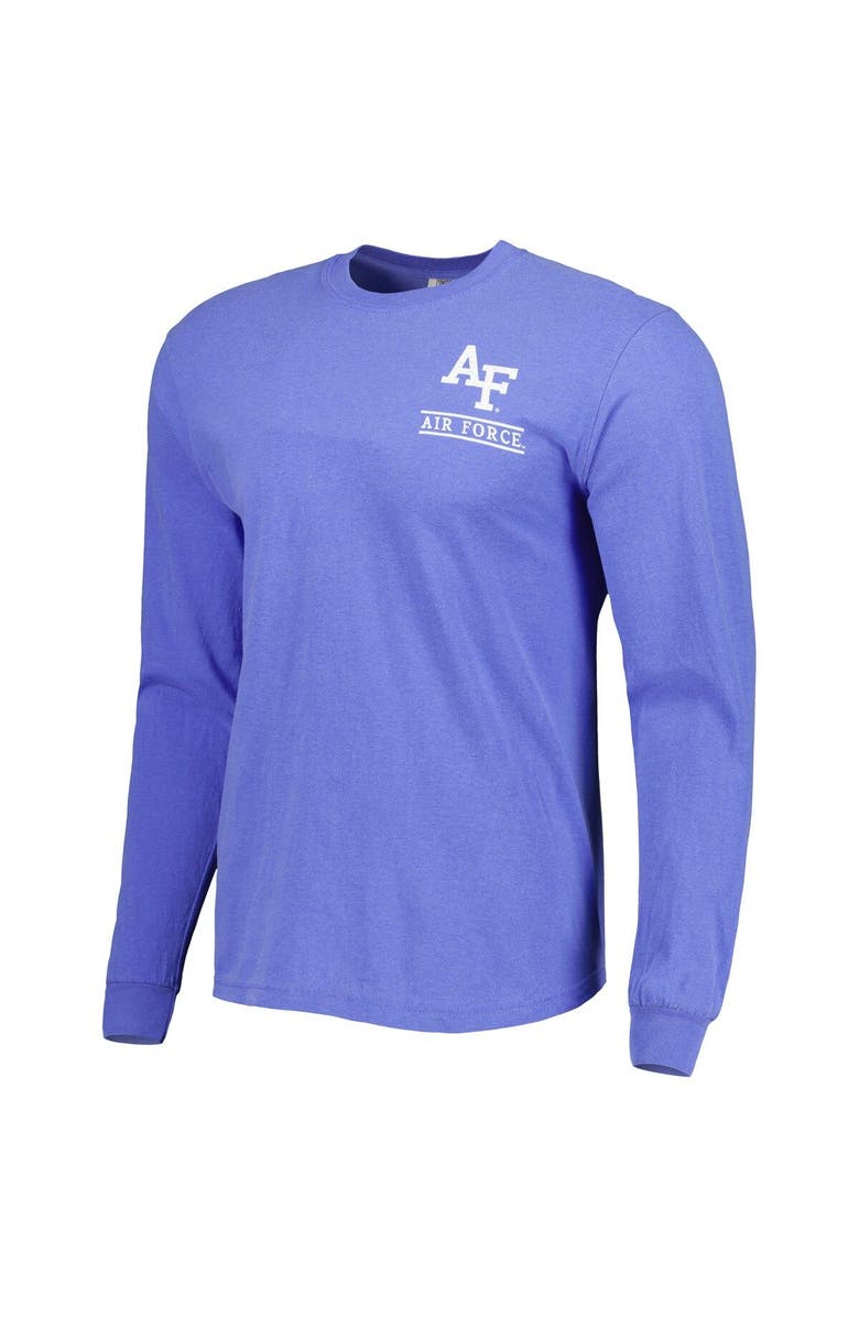 IMAGE ONE Men's Royal Air Force Falcons Circle Campus Scene Long Sleeve T-Shirt, Alternate, color, Royal