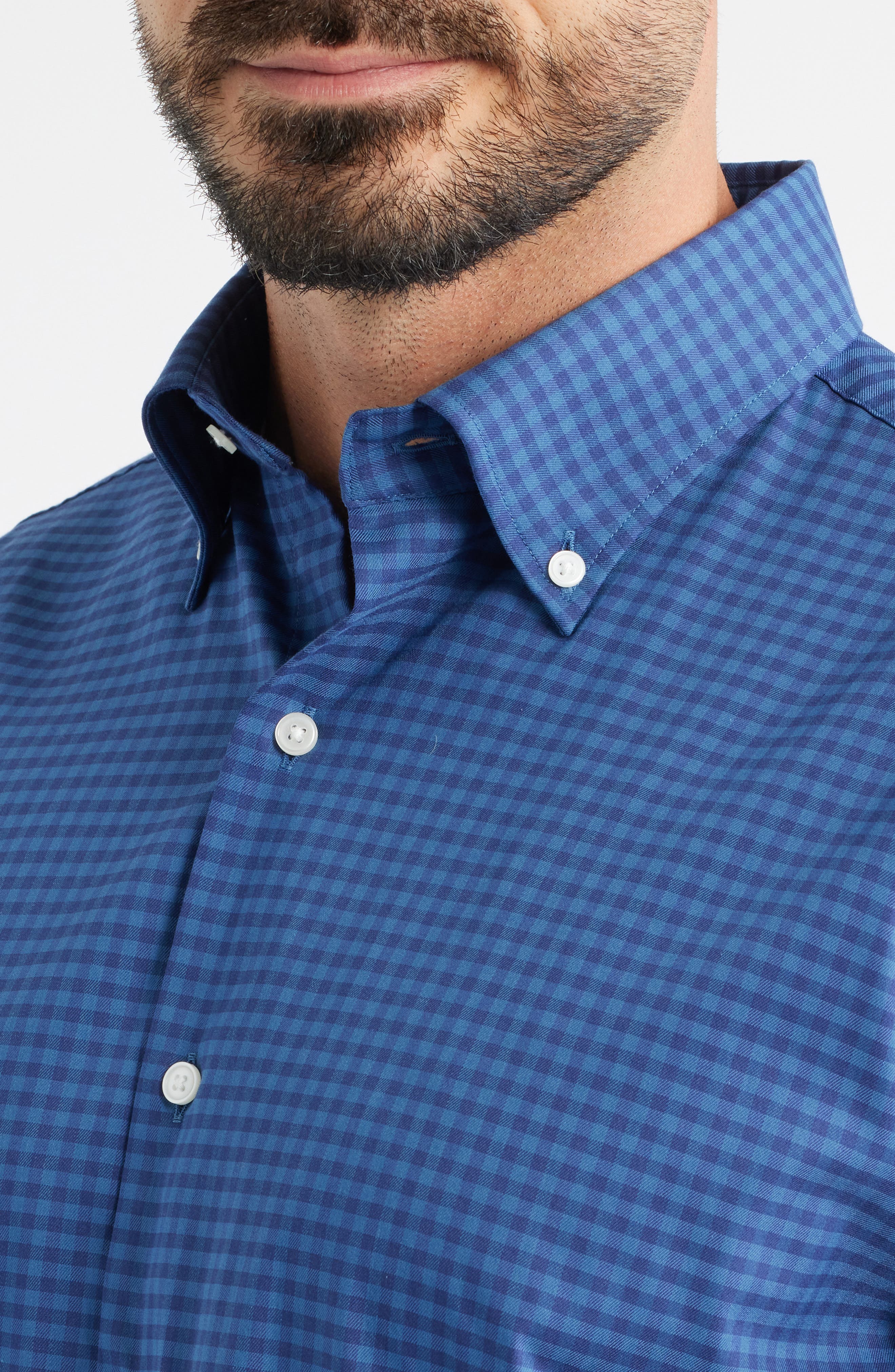 Crown Light Plaid Button-Down Shirt - image 4